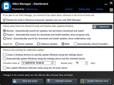 WAU Manager(系统更新管理器) v3.2.0.0官方版
